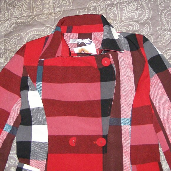 NEW size M/L 6-8 Plaid pattern by "Beauty Dress" brand - Picture 8 of 13